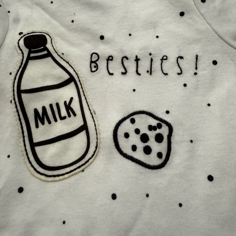 FWP White Polka Dot Baby Milk 🥛 & Cookies 🍪 One Piece - Picture 4 of 4